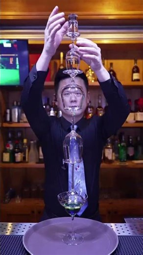 The Blazing Blue Cocktail You NEED to See! 🍸 Amazing Flaring Bartending #cocktail #bar #bartender