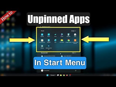 How to Unpinned Apps From Start Menu in Windows 11
