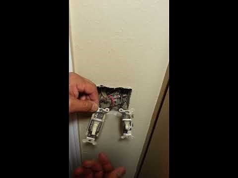 How to replace a light switch at double switch safely