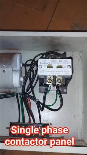 Single Phase Contactor Panel Wiring Connection | Easy Electrical Tutorial 🔥👍