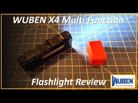 #338: Wuben X4 Flashlight - multi function / rechargeable / magnetic / water proof