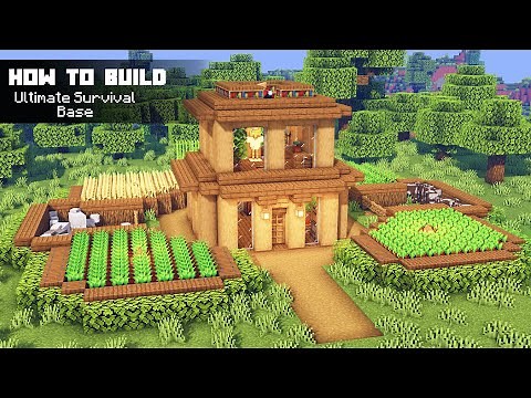 Minecraft: Ultimate Survival Base Tutorial | How to Build a Survival Base
