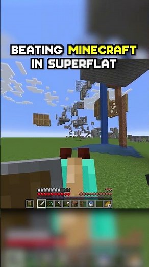Entering Minecraft's Superflat End