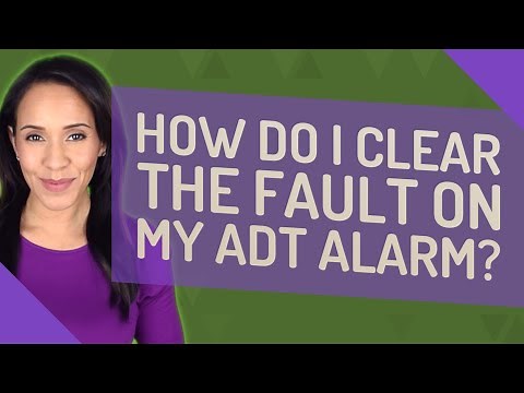How do I clear the fault on my ADT alarm?