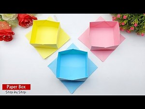 How to Make a Paper Box | Origami Box Making | Easy Paper Crafts Step by Step