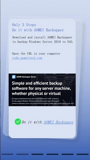 Easiest Way to Do Windows Server 2019 Backup to NAS 🔥