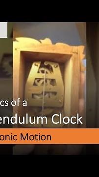The mechanics of a simple pendulum clock