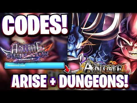 All WORKING ARISE + DUNGEONS UPDATE CODES FOR ANIME SIMULATOR! ROBLOX ANIME SIMULATOR CODES