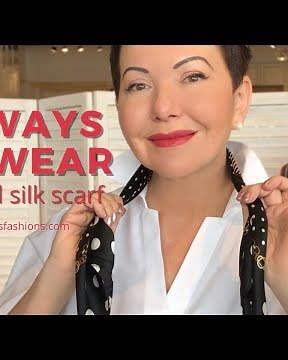 12 Ways to Wear A Small Silk Square Scarf