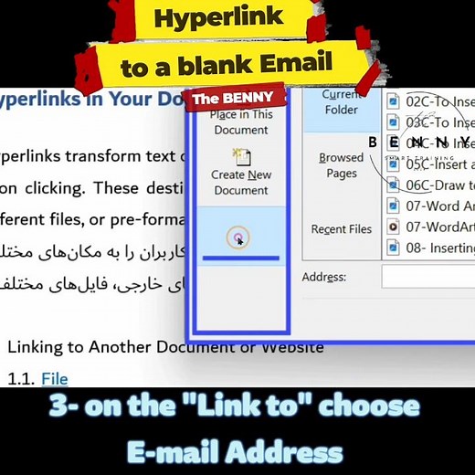 How to create a hyperlink to an email address in MS Word