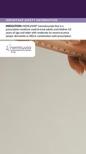 Drop the scratchers and get lasting itch relief. | NEMLUVIO® (nemolizumab-ilto)