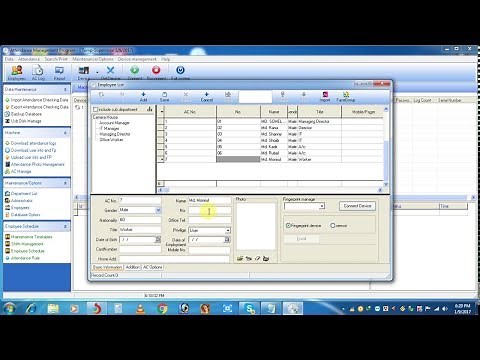 Zkteco Time Attendance Software Setup and Configuration Full
