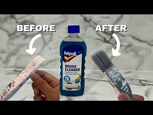 How to restore old paintbrushes QUICKLY | Polycell Brush Cleaner