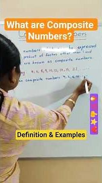 Composite Numbers (Definition and Examples) | What are Composite Numbers? | #shots #compositenumber