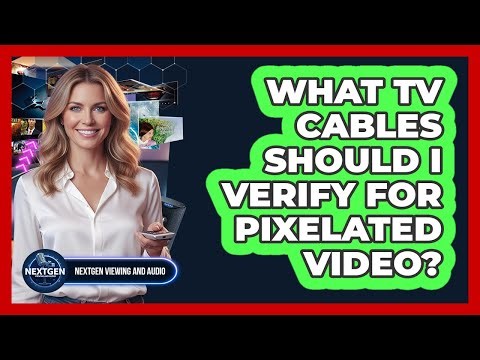 What TV Cables Should I Verify For Pixelated Video?