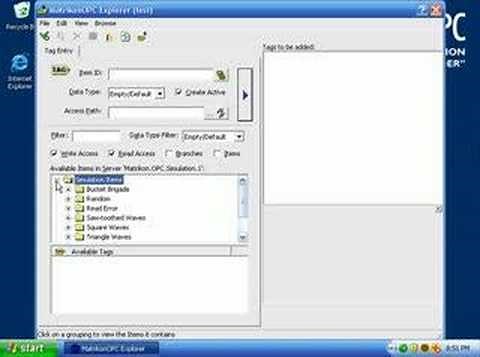 MatrikonOPC - OPC Explorer Configuration