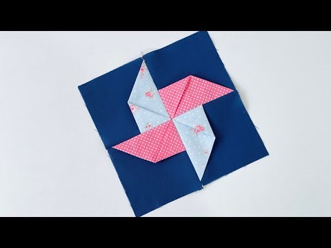 patchwork tutorial | pinwheel quilt block | 3D Pinwheel Tutorial