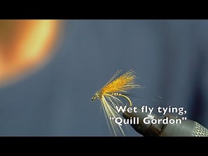 Wet fly tying, "Quill Gordon Wet"