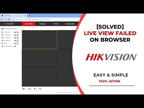 [SOLVED] Hikvision No Live View In Browser