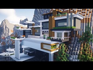 Ultimate Modern Mountain House | Minecraft Timelapse + Tour