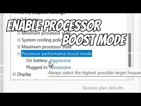Enable Processor Performance Boost Mode in Command Prompt