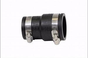 Amazon.com: Supply Giant 6I3J Flexible PVC Rubber Coupling with Stainless Steel Clamps, 1.9"x 1.6" Inner Diameter for 1-1/2" x 1-1/4" Nominal Pipe, Black : Industrial & Scientific