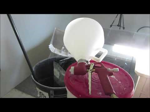 USING HARBOR FREIGHT TEXTURE GUN FOR THE APARTMENT