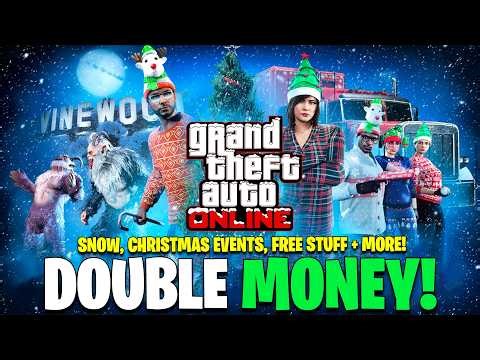 CHRISTMAS UPDATE - FREE CARS, DOUBLE MONEY, SNOW, NEW CARS & FREE STUFF! GTA Online Weekly Update