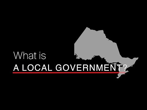 What is a local government?