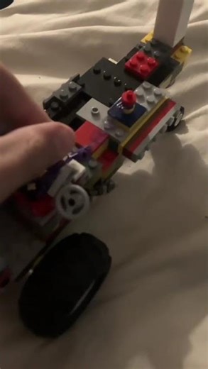 Lego traction engine made out of random Lego parts