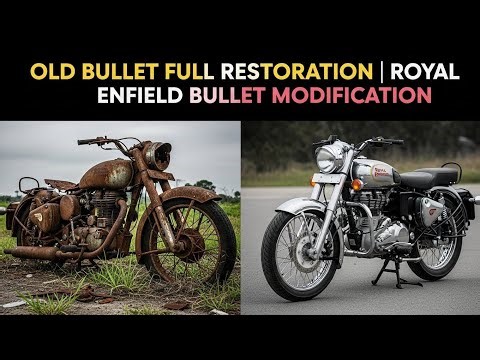 Old Bullet Full Restoration | Royal Enfield Bullet Complete Rebuild & Modification | Satisfying Bike