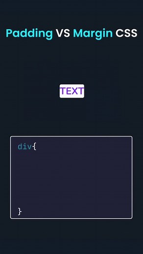 Padding vs Margin: Understanding the Difference 📏 _ _ _ _ #CSS #WebDesign #WebDevelopment #Padding #Margin #DesignTips #CSSBasics #FrontEndDevelopment #DesignEssentials #TechTips