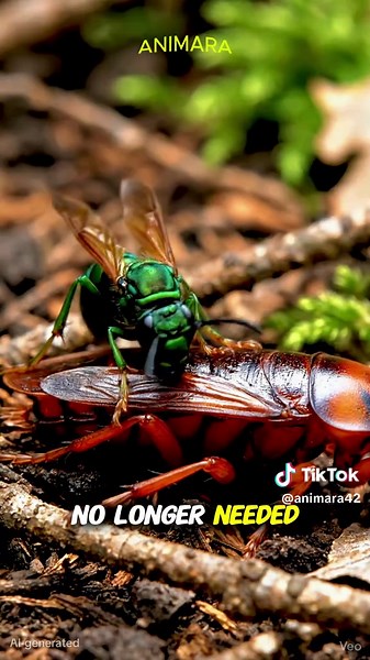 Emerald Cockroach Wasp: The Zombie Maker of Nature