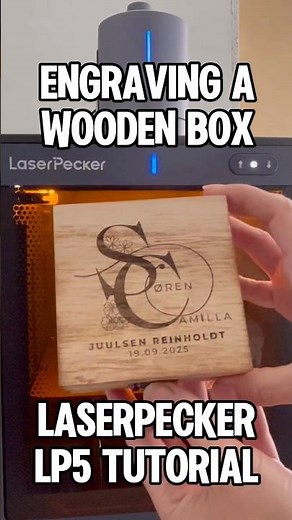 Engraving a Wooden Box | LaserPecker LP5 Tutorial