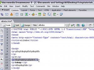 How To Build Website Dreamweaver Tutorials - Interface Lesson 1