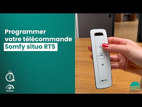 Programmation Somfy : télécommande situo RTS