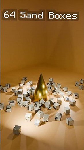 Sand Simulation Tutorial In Blender 😱 #blender #shorts