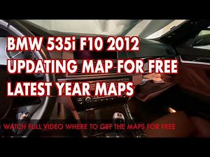 BMW F10 UPDATING MAP FOR FREE BMW 535i
