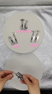304 Stainless Steel Spring-Loaded Latch, Telescopic Spring Latch, Detachable Gun Hinges for Left and Right Cabinet Doors and Windows (Left+Right)
