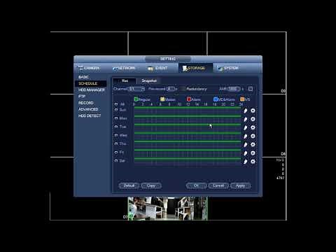How to set a recording schedule on your Dahua NVR