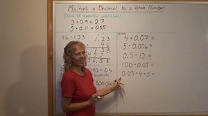 Multiplying Decimals by Whole Numbers