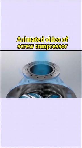 Animated video of screw compresor #screw air compressor