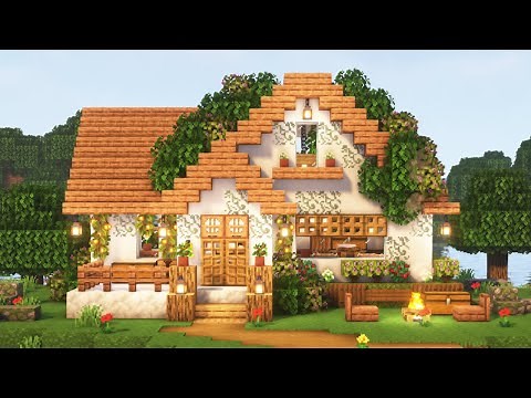 [Minecraft] How to Build a Cozy Cute House / Tutorial