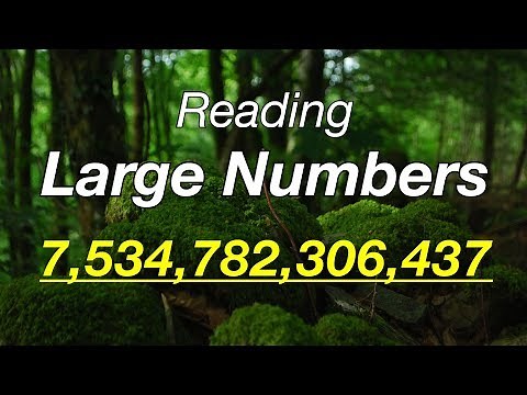 Reading Large Numbers in English