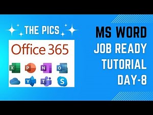 MS WORD 365 Tutorial Insert Tab.