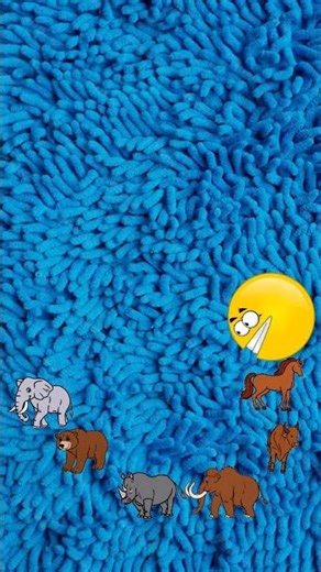 Pacman Eats Every Animal, Bear, Elephant, Rhinoceros, Horse, Lion, Tiger, Buffaloand, Even Dinosaurs