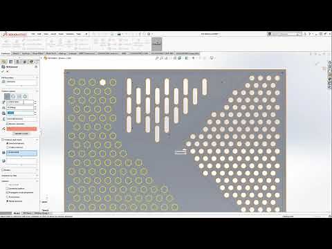 SolidWorks Tutorial Fill Pattern Basics