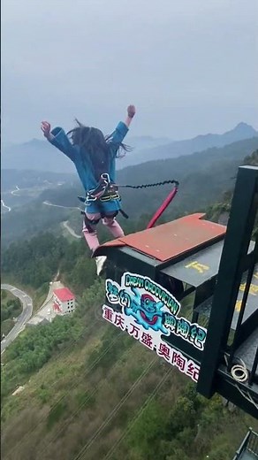 Bungee Jumping With Rope In Beautiful Place:Asmr Bungee Jumping