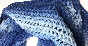 Easy Crochet Triangle Scarf