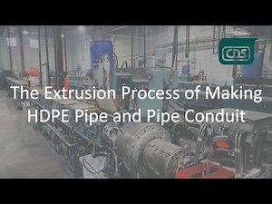 The Extrusion Process of Making HDPE Pipe and Pipe Conduit